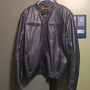 Womans leather riding jacket